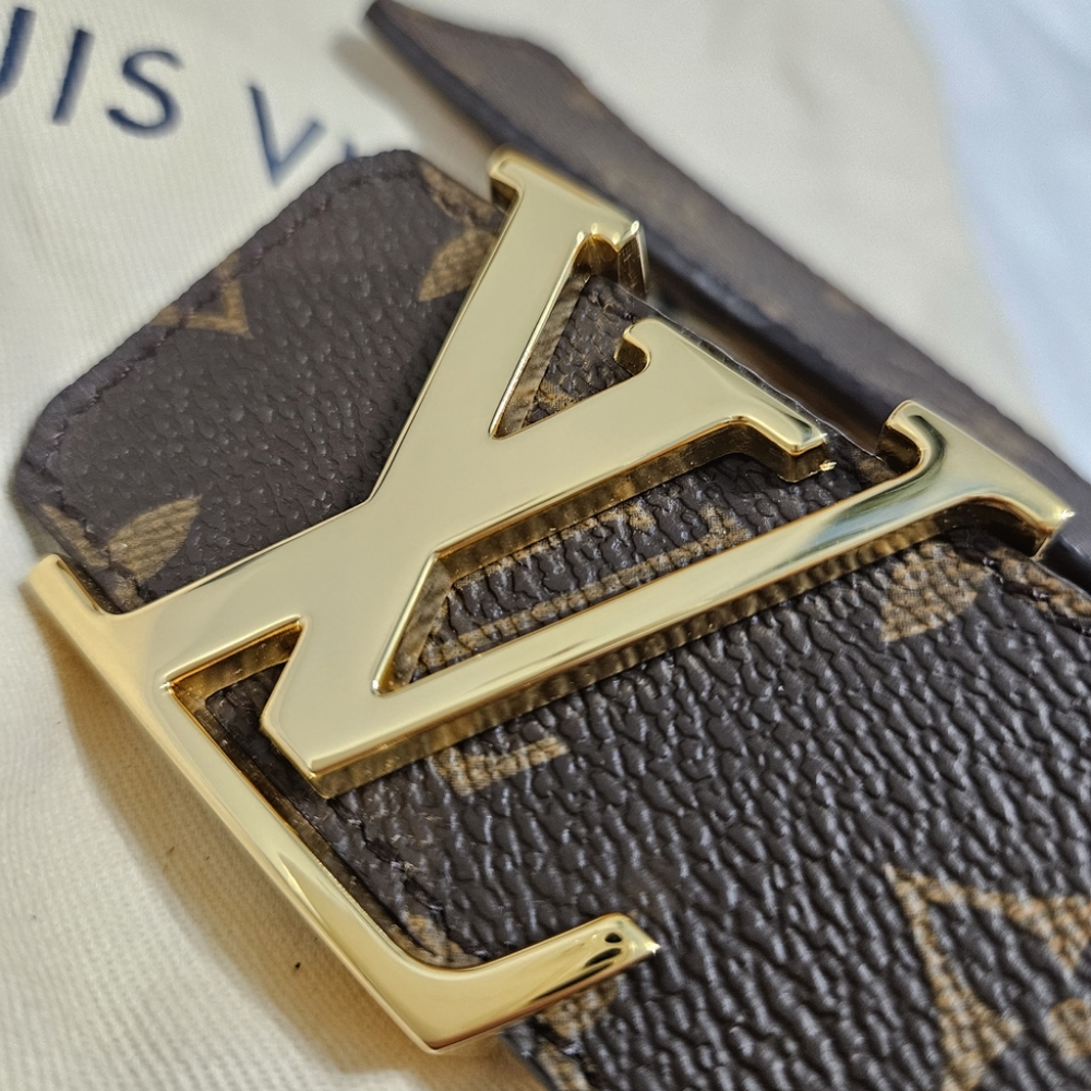 Genuine Louis Vuitton 40MM Monogram Belt Brown LV